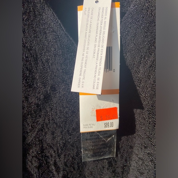 Jones New York black jacquard sleeveless sweater NWT - Picture 3 of 6